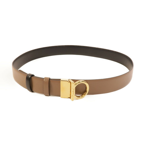 Salvatore Ferragamo 牛皮皮革Gancini Reversible Belt皮帶