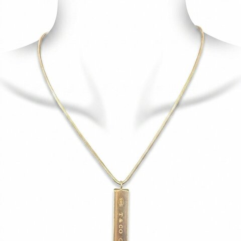 Tiffany純銀1837長牌項鍊