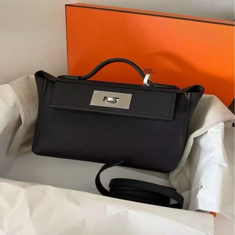 Hermes 2424 Mini 黑銀 Togo G刻