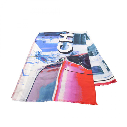 香奈兒 (CHANEL) Logo 絲巾 粉紅 多色 二手 女士