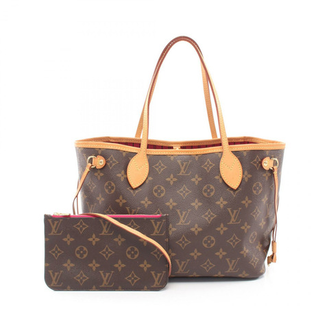 路易威登 Neverfull PM 手提包 M41245 Monogram 皮革 棕色
