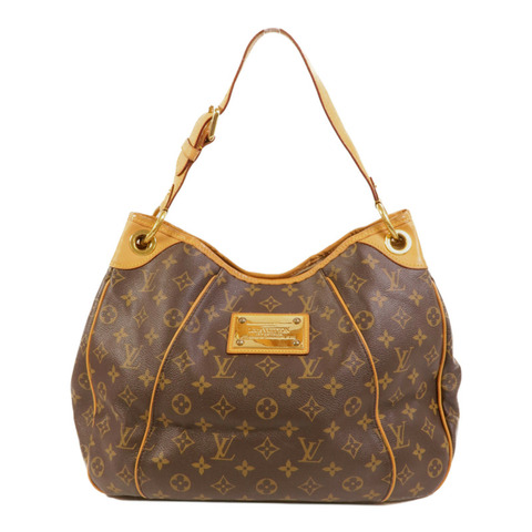 LOUIS VUITTON Monogram Galliera PM金扣肩背袋棕色