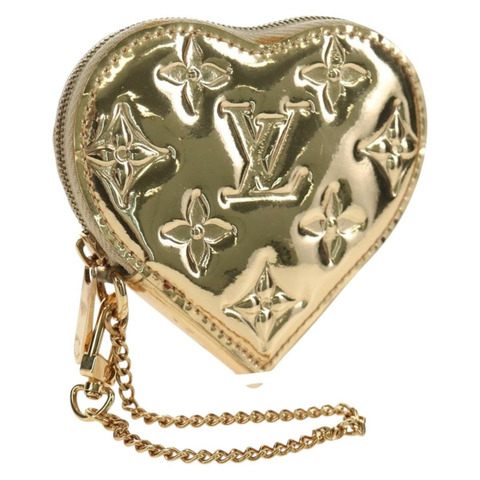 路易威登 Miroir Porte Monnaie Coeur 零錢包金色 M93567 LV 正品 184250M