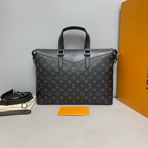 LV Explorer黑色老花電腦公事包