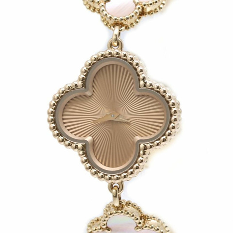 梵克雅寶 (Van Cleef & Arpels) Sweet Alhambra Guilloche VCARO90100 2386240 女士腕錶 18K 玫瑰金 40437