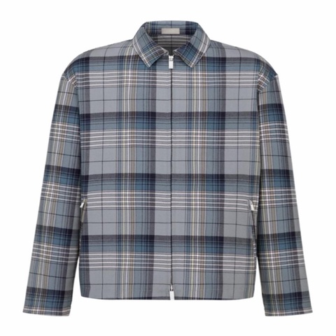 Dior 男士 格紋拉鍊休閒夾克FR-46 IT-44 IT-46 IT-48 IT-50 IT-52碼