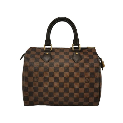 Louis Vuitton路易威登 Speedy 30肩帶款棋盤格手提包斜挎包