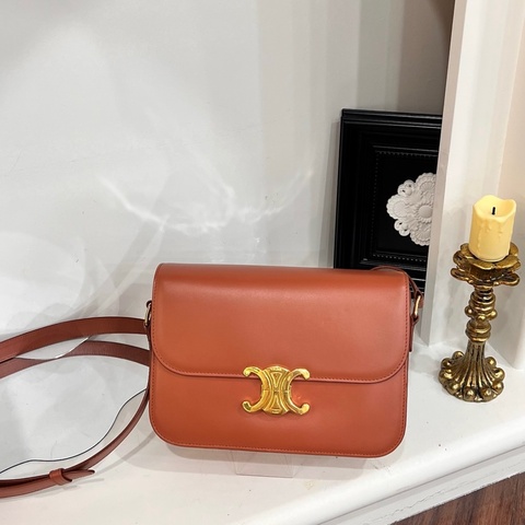 CELINE 淺色凱旋門MEDIUM 肩背包
