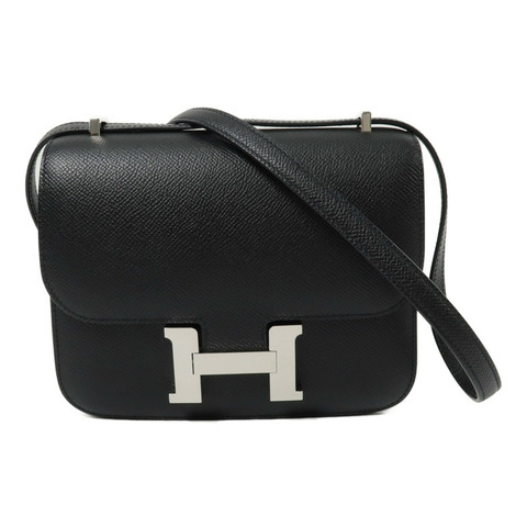 HERMES Epspm皮革Constance Mini肩背袋Noir