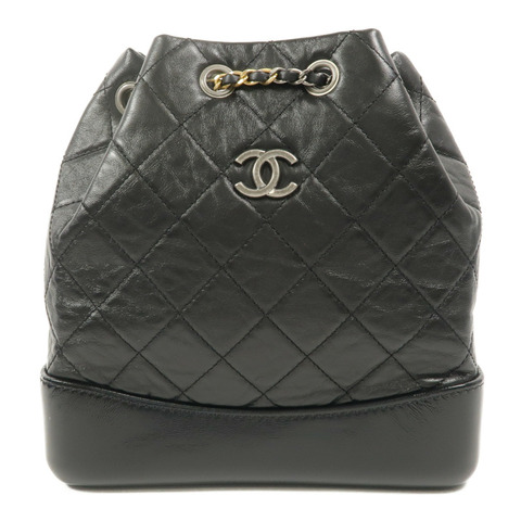 CHANEL 牛皮皮革Gabrielle BackPack鏈帶背包