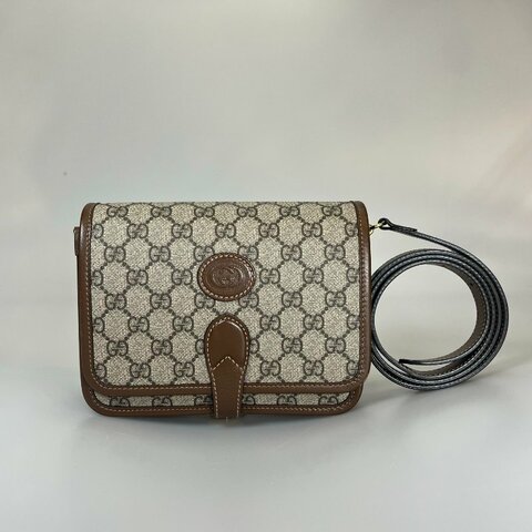 GUCCI 671620 老花掀蓋方包