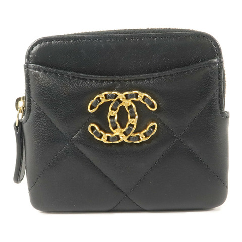 CHANEL 羊皮皮革C19 Zipped Card & Coin Case卡片套
