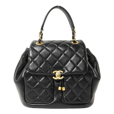 CHANEL 羊皮皮革Mini Duma鏈帶背包
