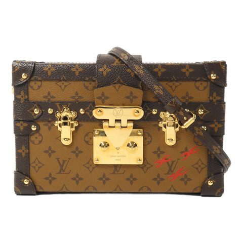 LOUIS VUITTON Monogram Reverse Petite Malle肩背袋