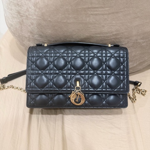 Miss Dior Top handle 藤格紋羊皮 24cm 誠可議