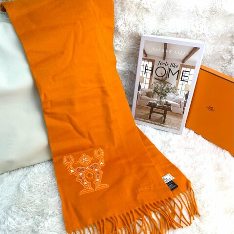 Hermès 機械人羊毛頸巾