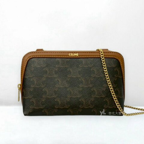 A13321-CELINE Clutch on Chain 經典老花貝殼鍊包10E382CBX.04LU