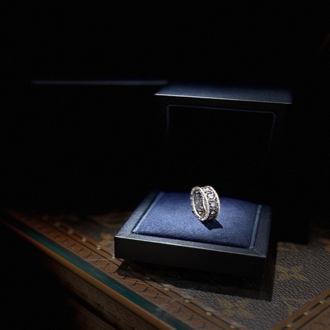 RAMAGE ETERNELLE戒指 布契拉提 Buccellati 白金钻石戒指50号 滿鑽戒指