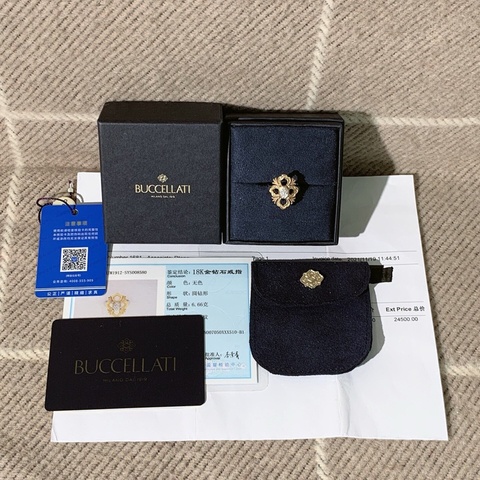 )Buccellati Opera Gold 系列戒指51號，絕版啦 閉眼入