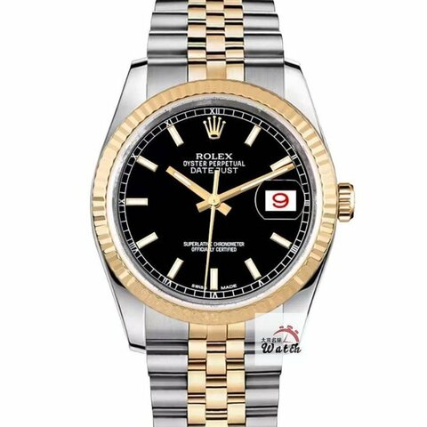 【大眾名錶】ROLEX 勞力士 116233 Datejust 蠔式日誌 太陽圈 黑色面盤 螢光時標 大眾名錶G318