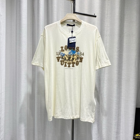 LV 路易威登 tee 短袖T恤 2025春夏 字母印花Logo 野馬圖案 水鑽