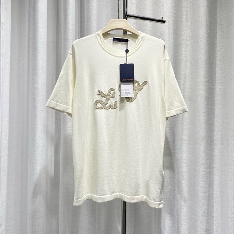 LV 路易威登 絲帶短袖 针织 XXL码 2025春夏 蛇年限定