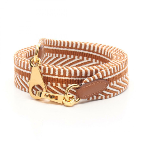 HERMES Bandouliere Sangle Cavale 肩帶 B Toile Swift 白金 GHW