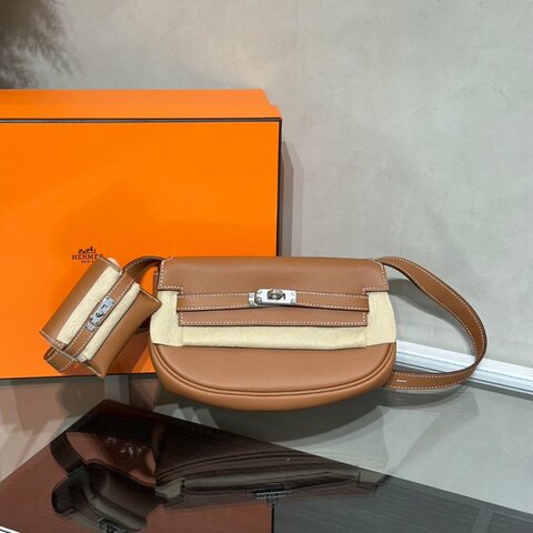 HERMES Kelly Moove - Gold 37 金棕銀 W