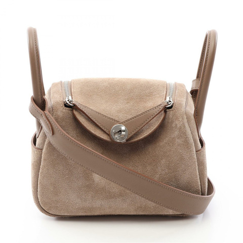 愛馬仕 Lindy Mini Gris Caillou 單肩斜背包 W 085955CK Grizzly Swift