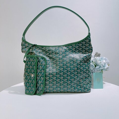 TW4891	Goyard 戈雅托特包 發財綠 Bohème Hobo Bag Green