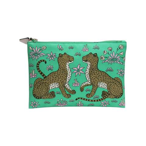 綠色 絲綢 絲巾 Silky Pocket Pouch 手拿包 U刻【HERMES 愛馬仕】 H083771CKAD