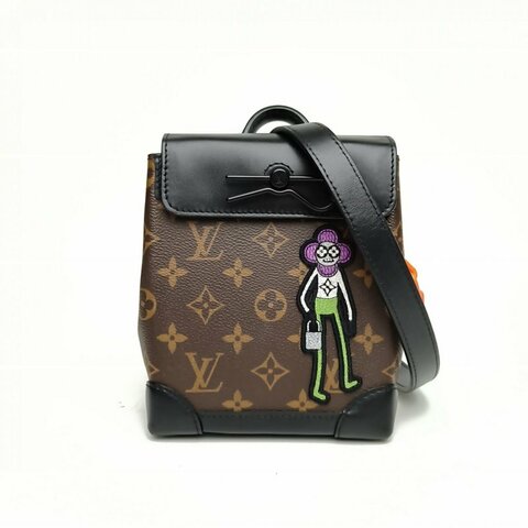 LOUIS VUITTON Steamer手袋Nano老花PVC2021稻草人肩背包