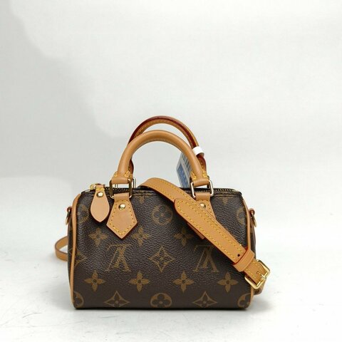 LOUIS VUITTON SpNano16可拆卸肩帶老花PVC2024肩背包