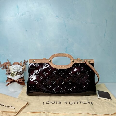 LV Vernis壓紋漆皮兩用包