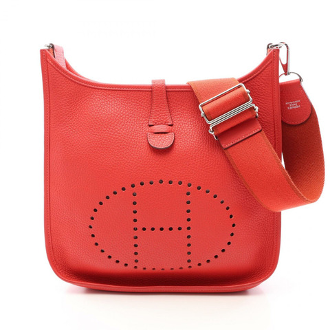 愛馬仕 Evelyne 3 PM 肩挎包 Taurillon Clemence Rouge pivoine SHW