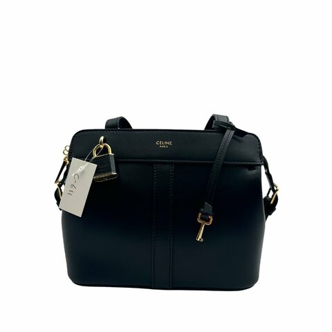 【美收精品】CELINE  C-611  黑色牛皮手袋 【隔月月中將轉賣至日本 上架期限30天】