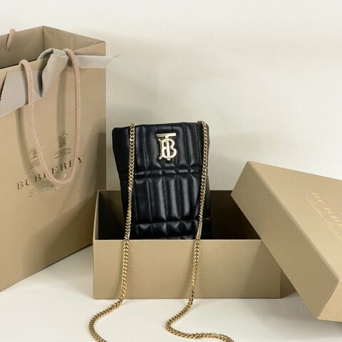 BURBERRY LOLA TB MICRO 水桶包 黑色