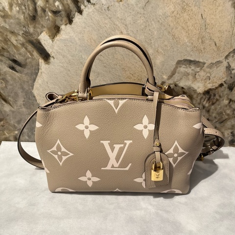 Louis Vuitton斑鳩灰牛皮壓紋Palais兩用包
