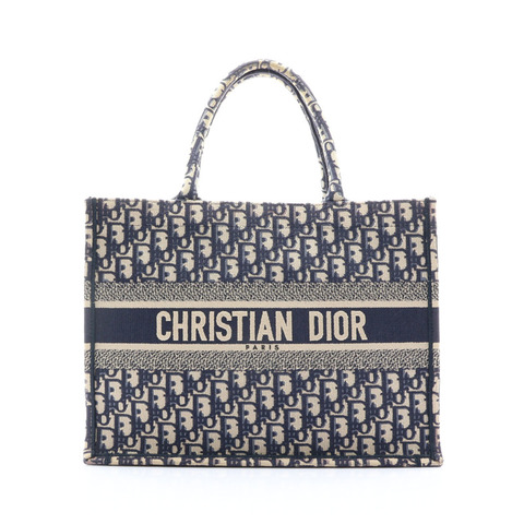 深藍色 帆布 Book Tote M 手提包【Dior 迪奧】 M1296ZRIW_M828