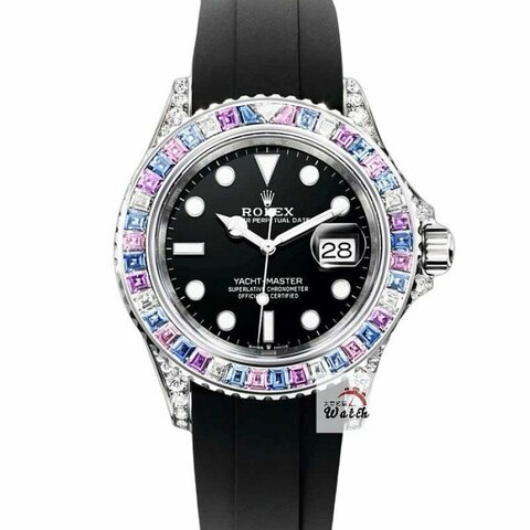 【大眾名錶】ROLEX 勞力士 116622改126679SABR 冰川彩寶 2019/02卡 後加寶石鑽圈 鑽腳 B277