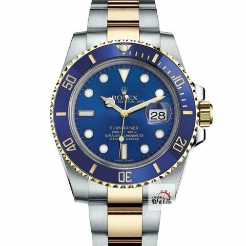 【大眾名錶】 Rolex 勞力士 116613LB Submariner潛航者 半金藍水鬼 2017 大眾名錶B1334