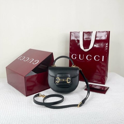 GUCCI Horsebit1955 迷你手提肩背包