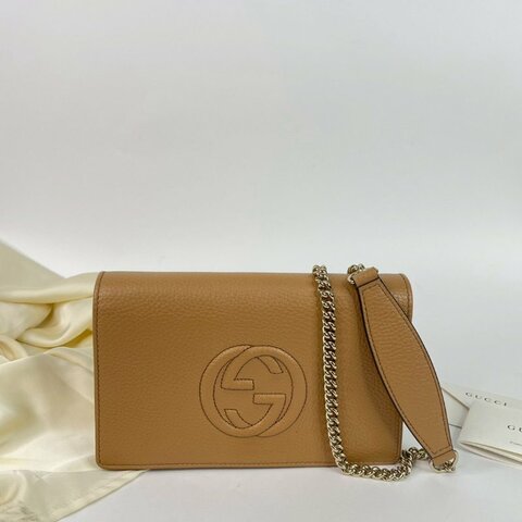GUCCI SOHO WOC 奶茶色