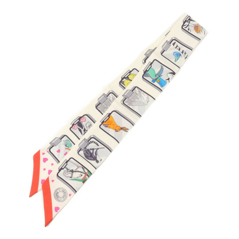 HERMES 絲質Twilly絲巾