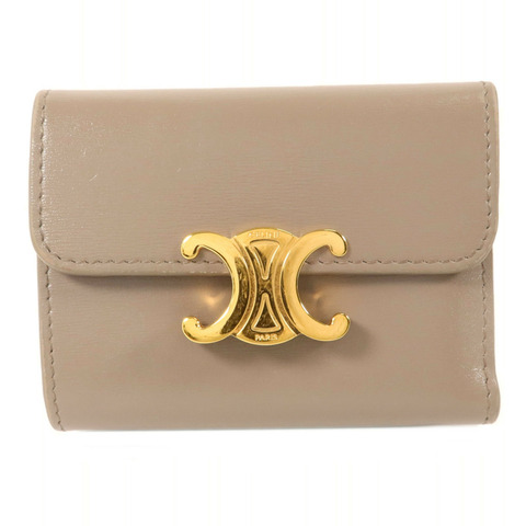 CELINE 牛皮皮革Compact Wallet with Coin Purse錢包