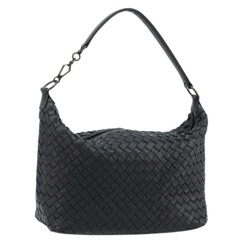 BOTTEGA VENETA INTRECCIATO 單肩包 皮革 海軍藍 正品 ka4737V