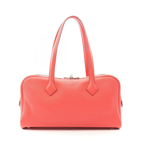 HERMES Victoria Elan 38 單肩手提包 P Taurillon Clemence Bougainvillier SHW