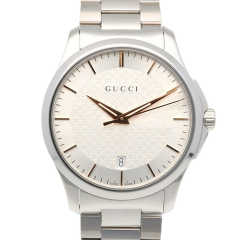 Gucci G-Timeless腕錶，不鏽鋼材質，型號YA126442 (126.4)，石英機芯，男士GUCCI