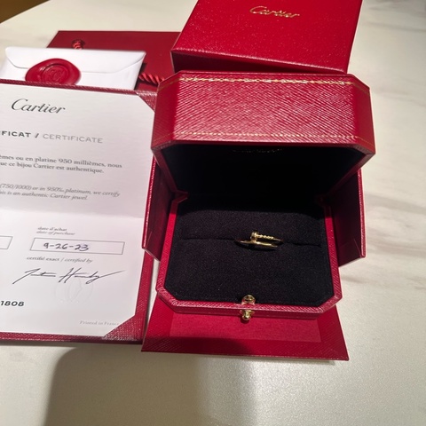 Cartier 卡地亞JUSTE UN CLOU釘子戒指