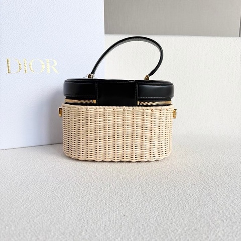 Dior Signature竹編包 黑色